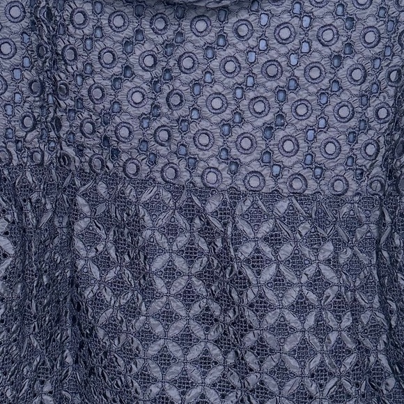 Moncler Navy Eyelet Embroidery Windbreaker - Size Small - Picture 3 of 8